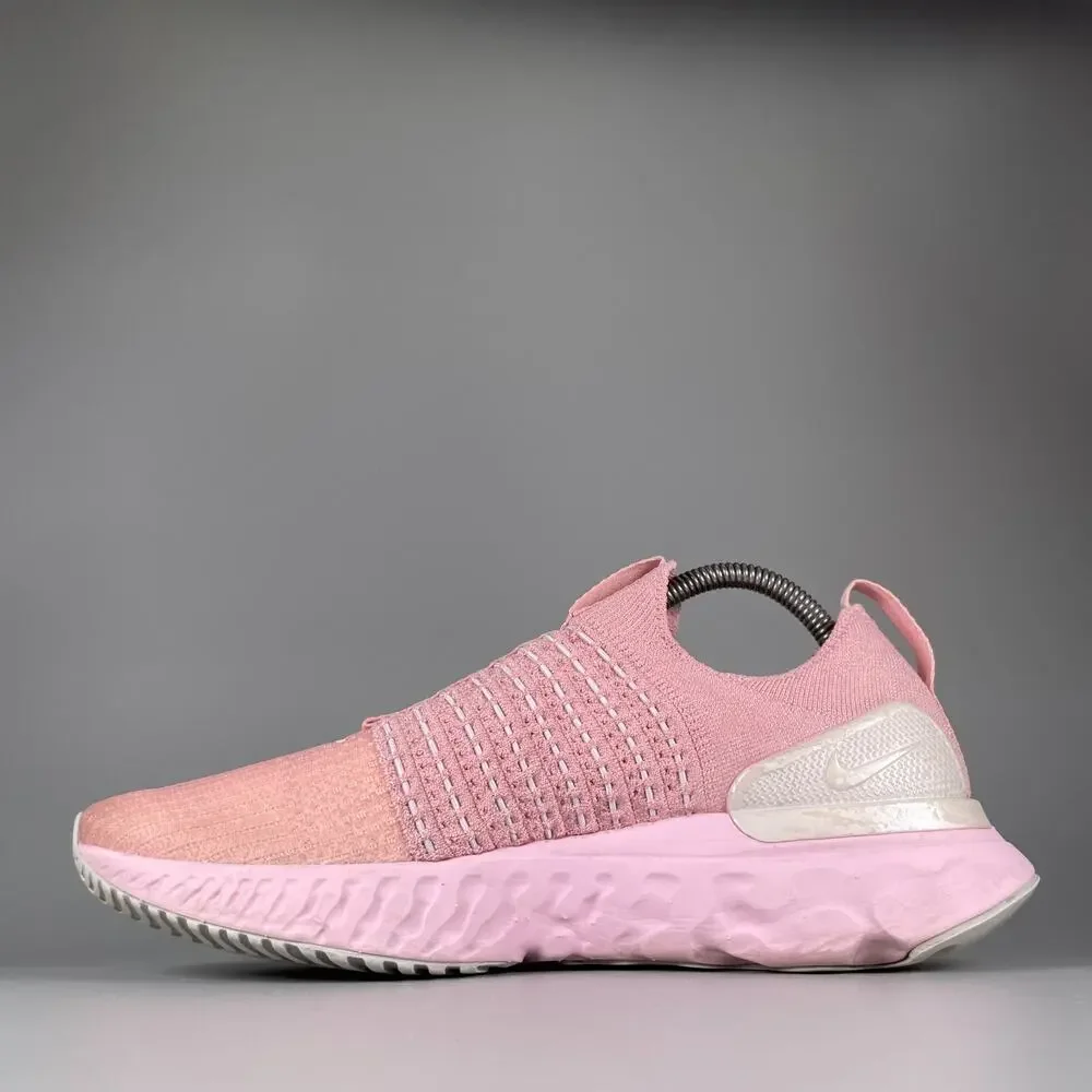 Nike React Phantom Run FK 2 Women’s Size 10 Pink White Running Sneakers Shoes